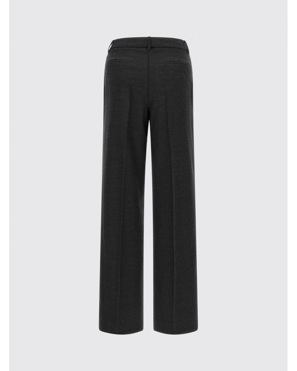 P.A.R.O.S.H. Black P.A.R.O.S.H. Ludy Mid-Rise Straight-Leg Stretch-Wool Trousers