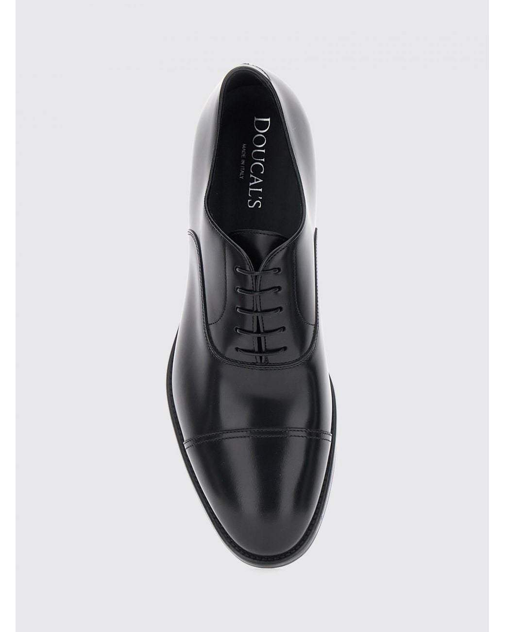 Doucal's White Oxford Formal Lace-Up Shoes for men
