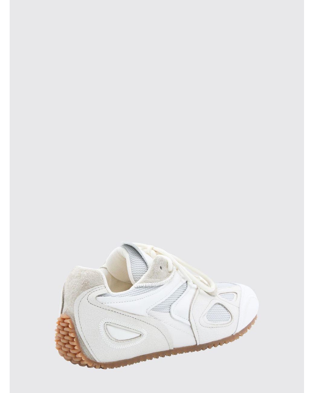 Axel Arigato White Slow Runner Leather And Mesh Sneakers With Round Toe