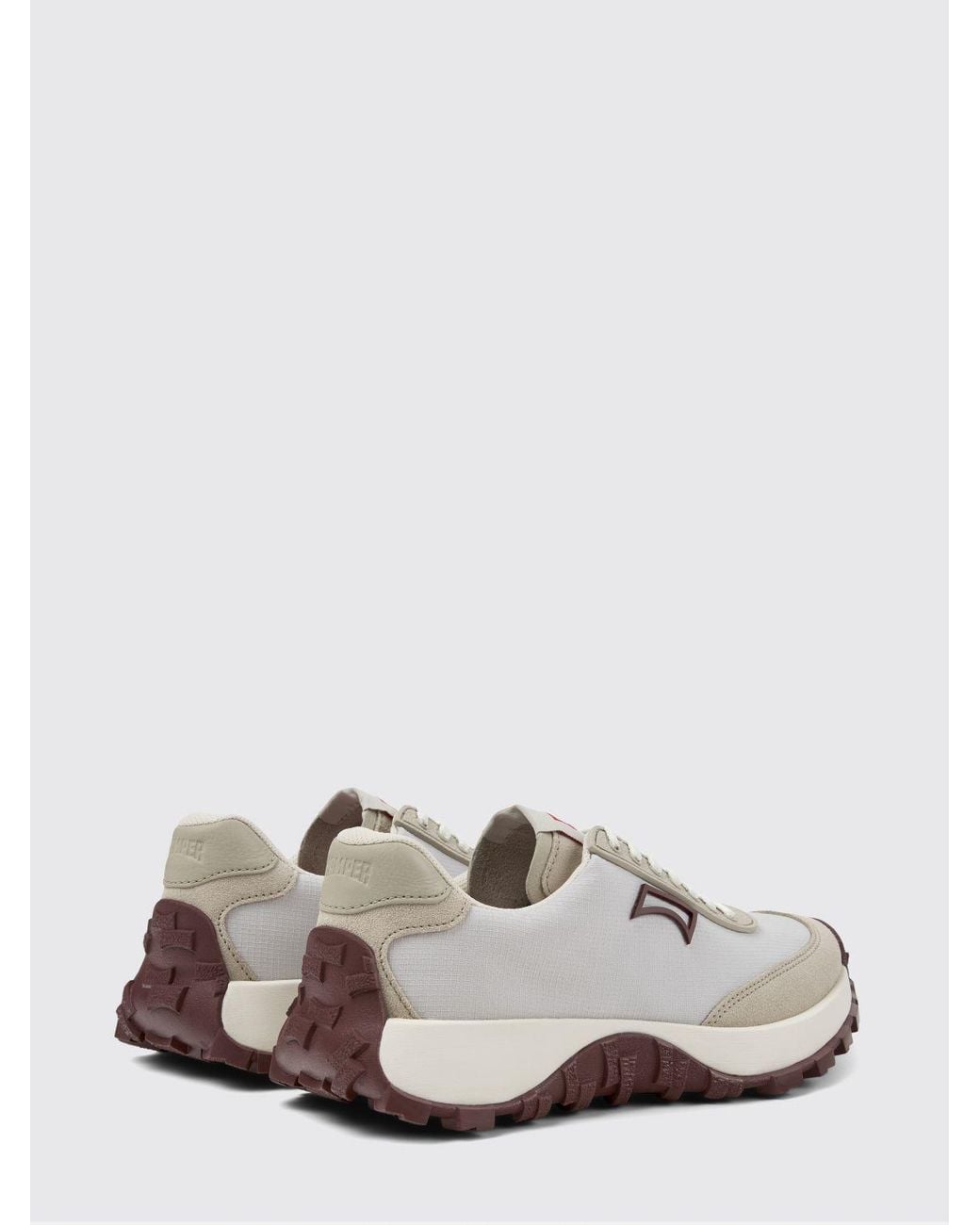 Camper White Drift Trail Recycled Polyester And Leather Sneakers