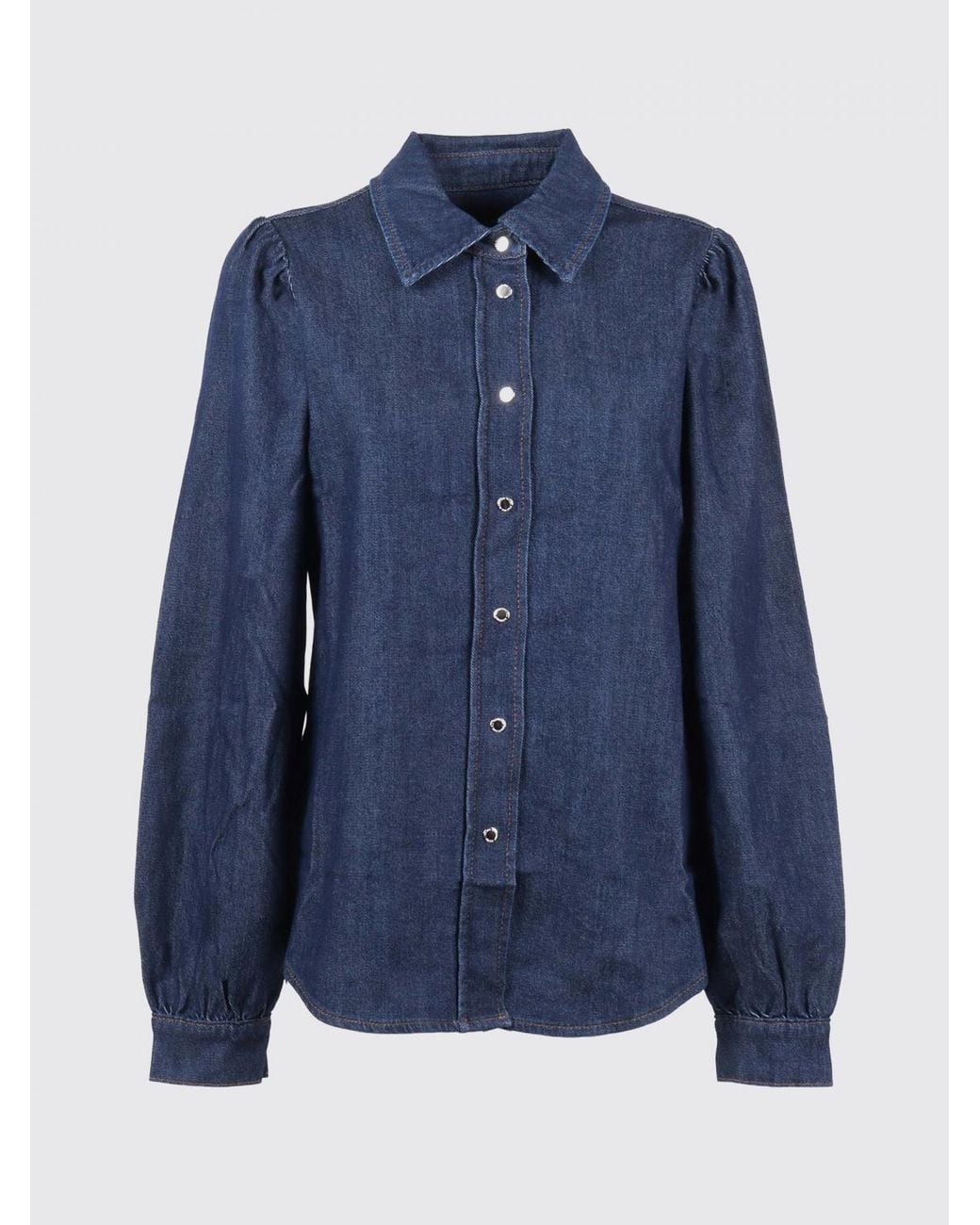 7 For All Mankind Blue Denim Shirt