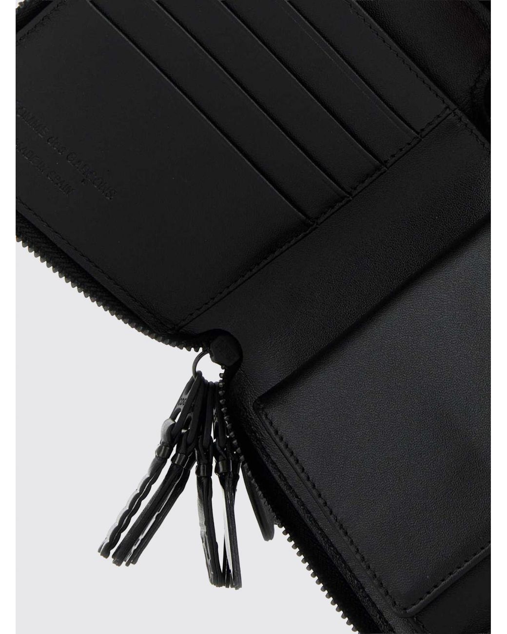 Comme des Garçons Black Comme Des Gar&Ccedil	Ons Continental Zip-Around Leather Wallet By for men