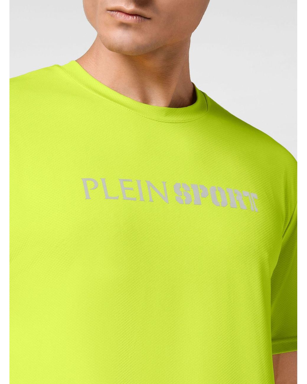 Philipp Plein Yellow Cotton T-Shirt With Logo for men