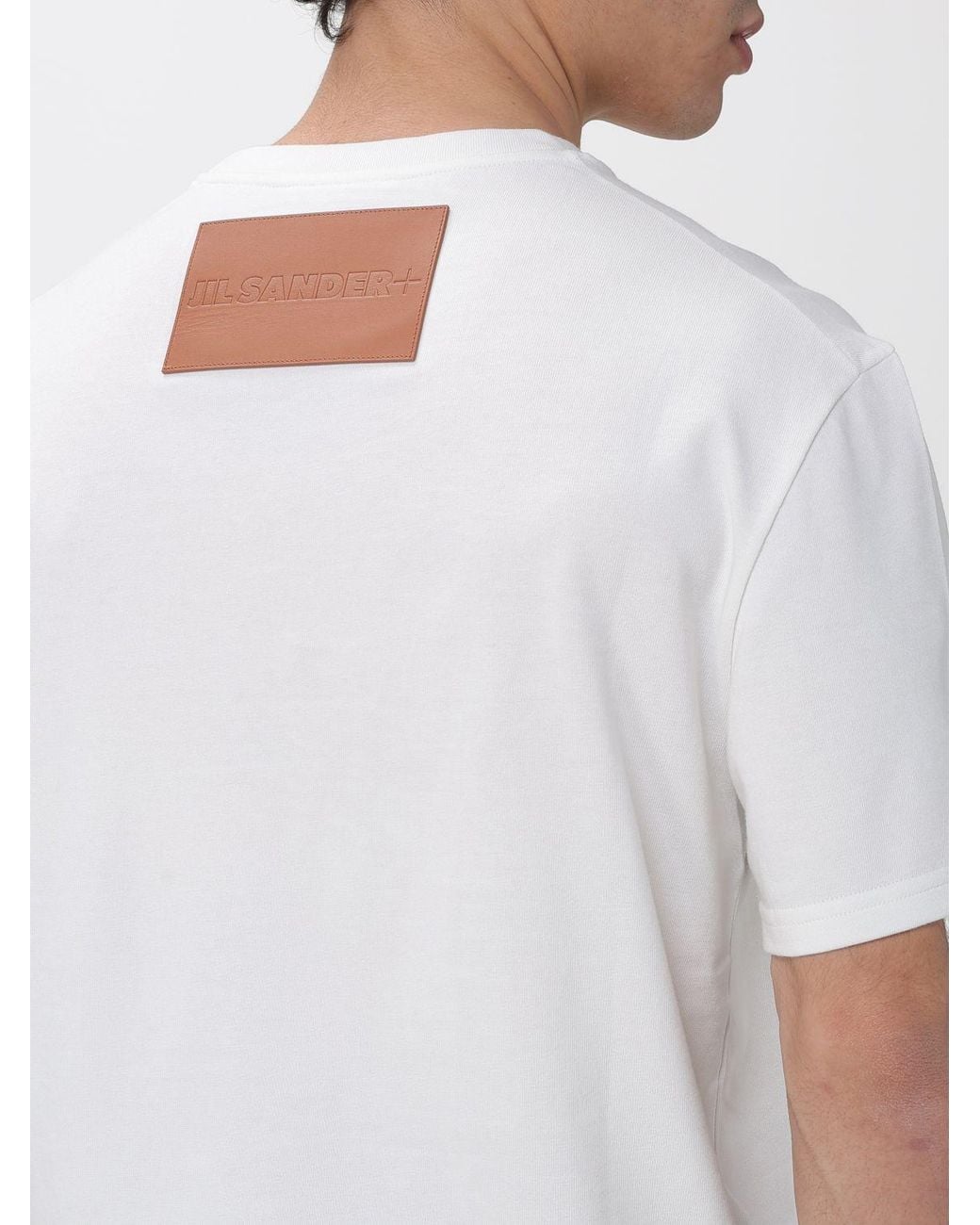 T-Shirt Basic di Jil Sander in White da Uomo