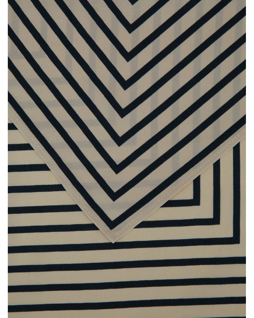 Totême Metallic Striped Silk Square Scarf With Printed Logo