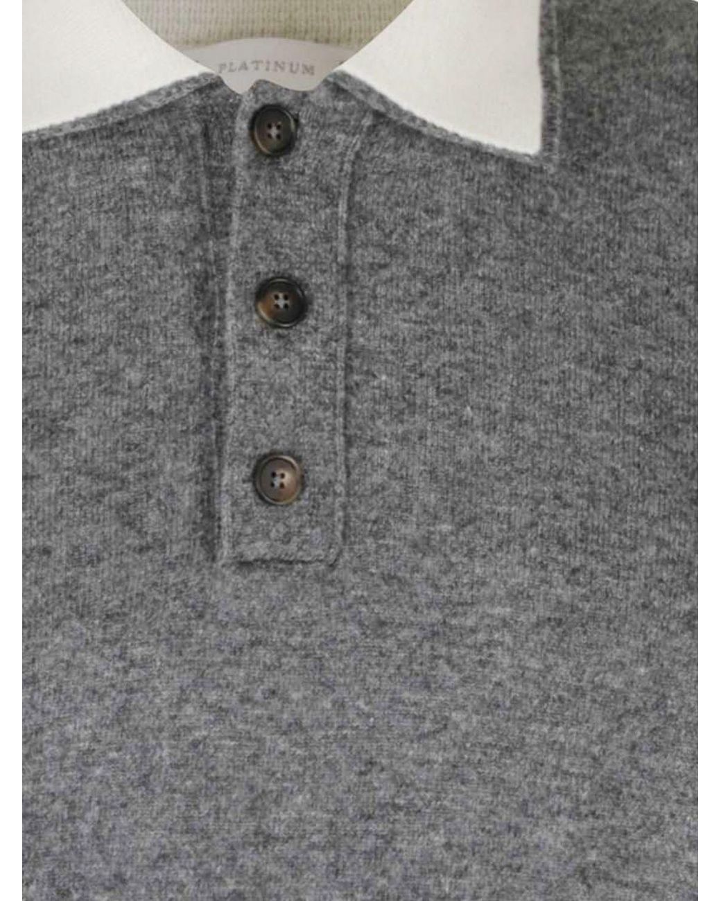 Eleventy Gray Polo Shirt for men