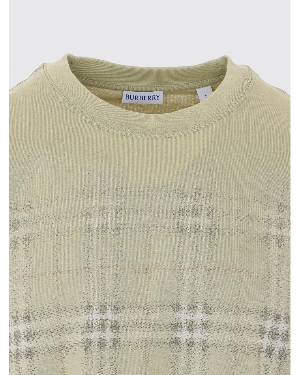 Burberry Green Crew Neck T-Shirt for men