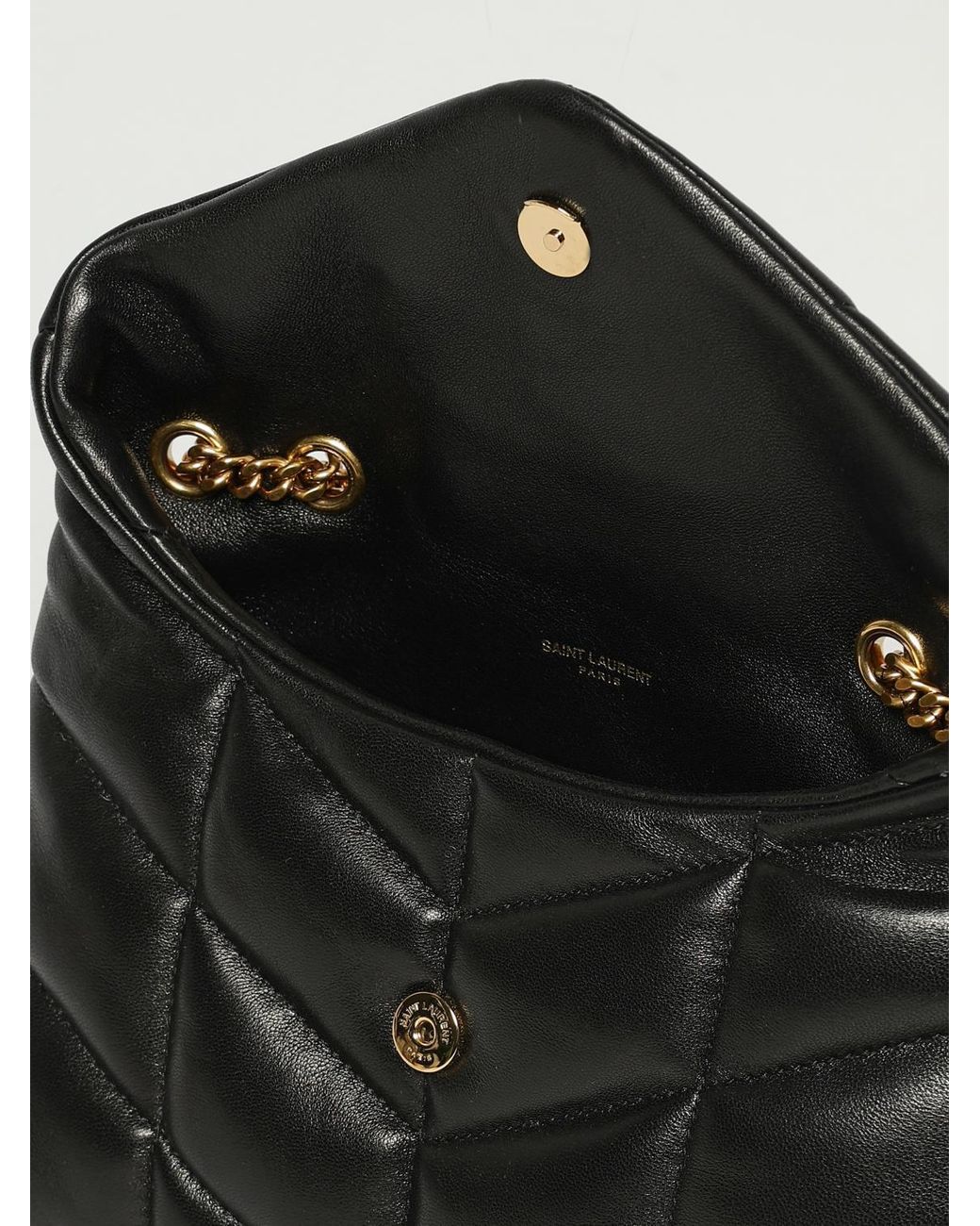 Saint Laurent Black Puffer Toy Bag