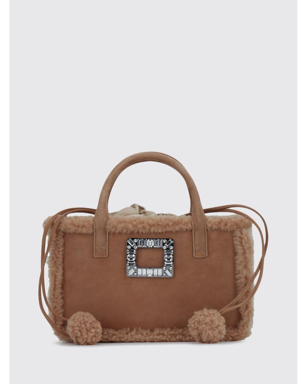 Roger Vivier Brown Viv' Skate Handbag