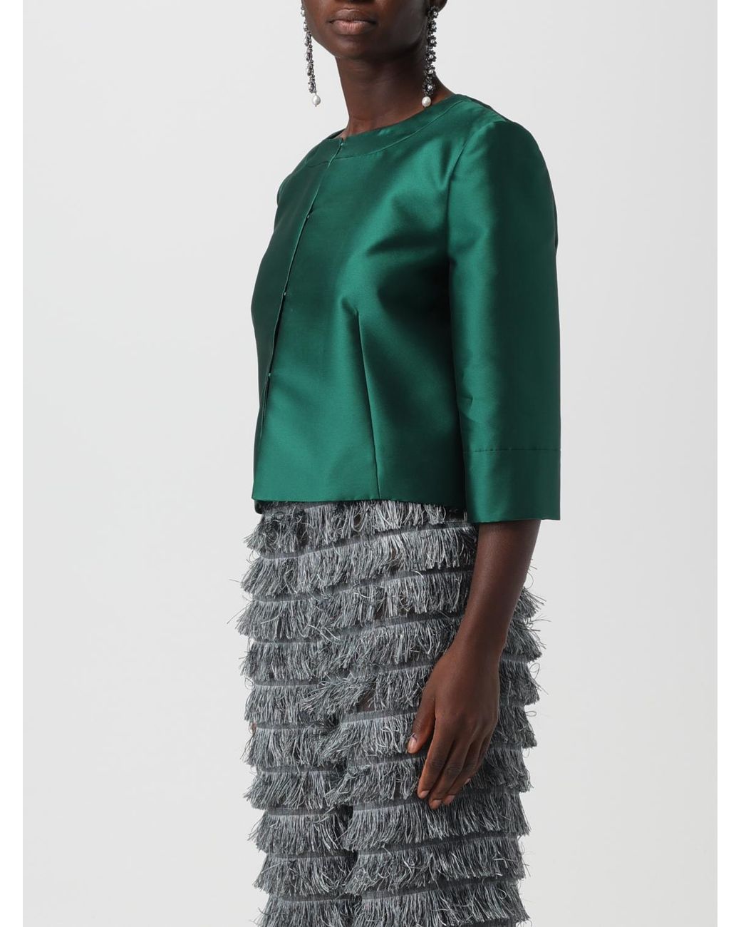 Alberta Ferretti Green Jacket