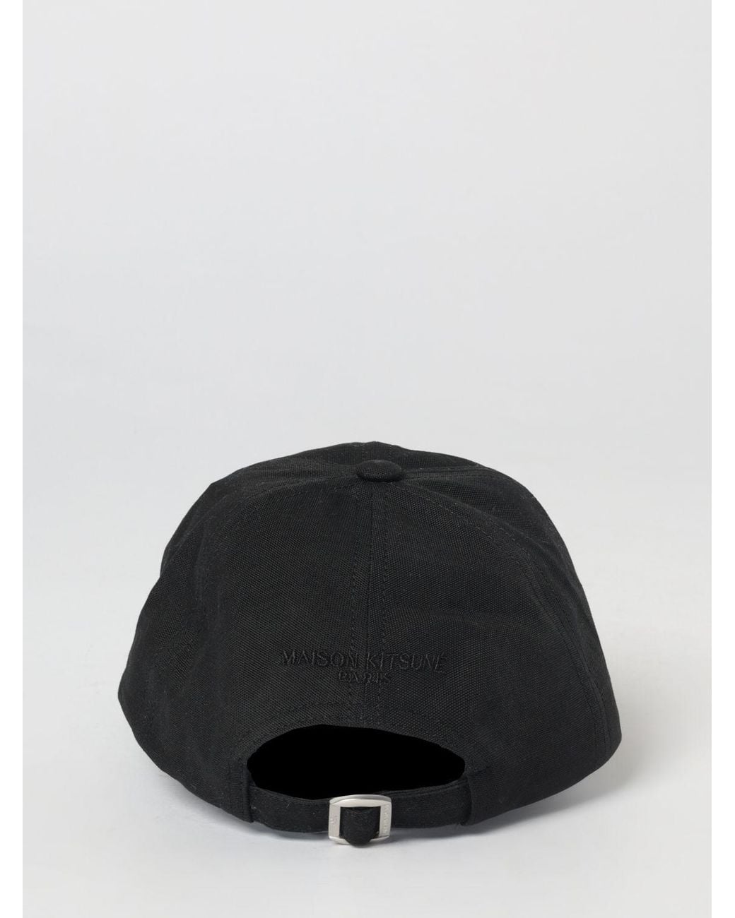 Maison Kitsuné Black Maison Kitsun&Eacute Cotton Hat