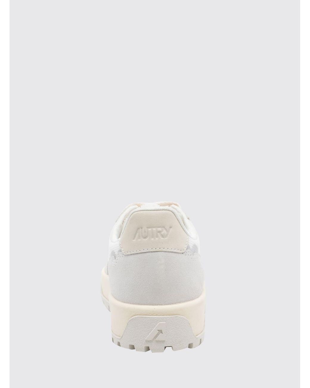 Autry Natural Wildpace Low Leather And Mesh Sneakers With Contrast Logo And Serrated Sole for men