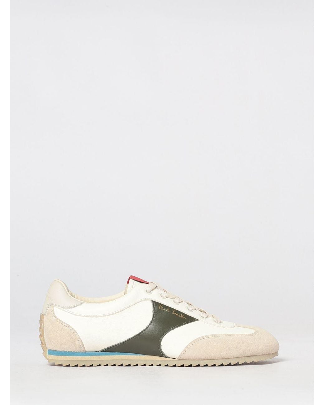 Paul Smith Natural Chilly Bicolor Leather And Suede Low-Top Sneakers for men