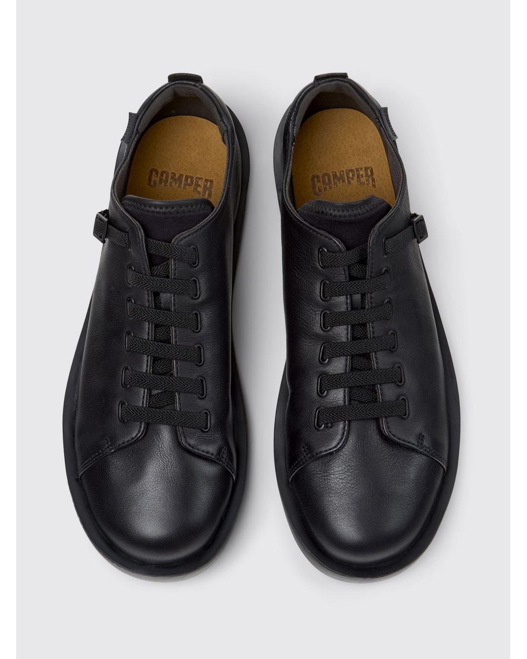 Camper Black Versatile Leather Sneakers for men