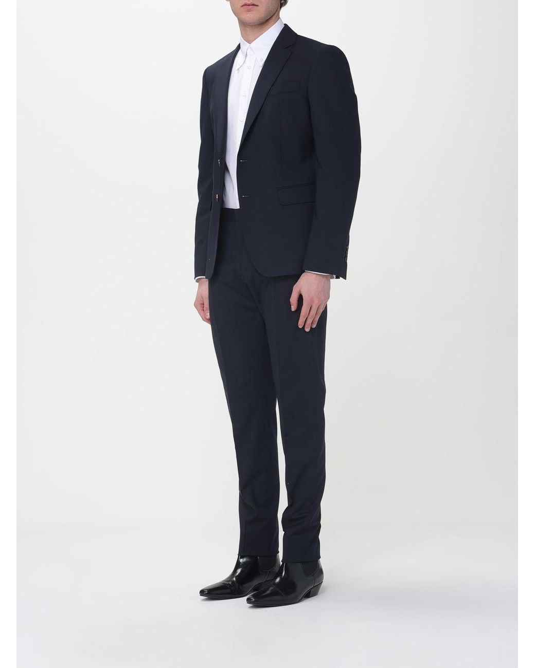 DSquared² Blue Single-Breasted Dress for men