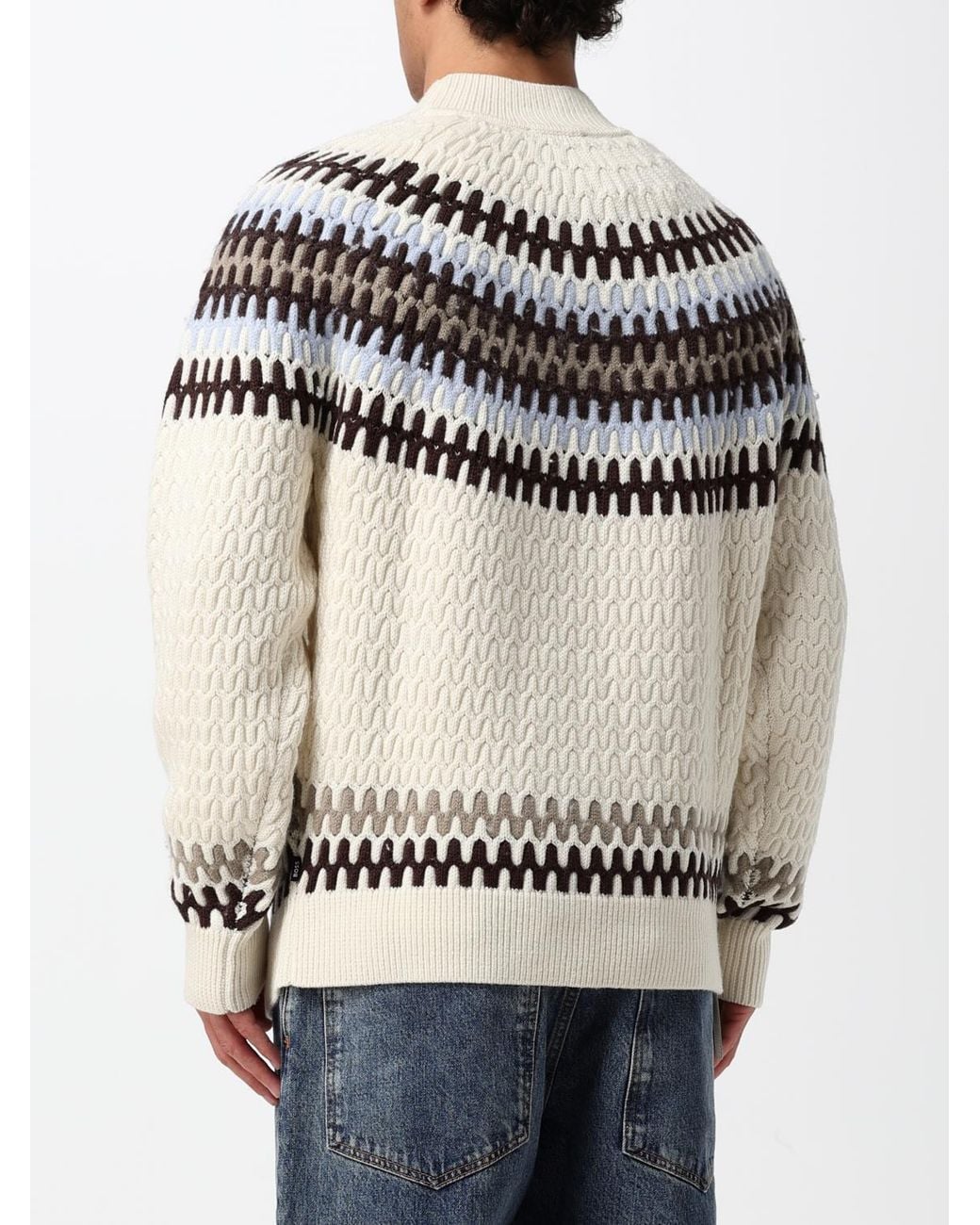 Boss Natural Crewneck Jumper for men