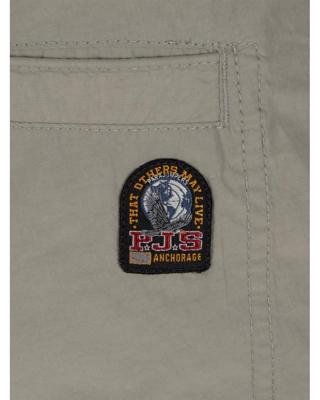 Parajumpers Gray Technical Fabric Cargo Trousers for men
