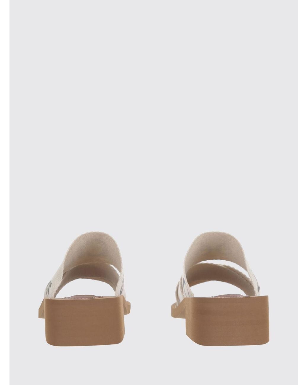 Chloé White Chlo&Eacute Heeled Sandal