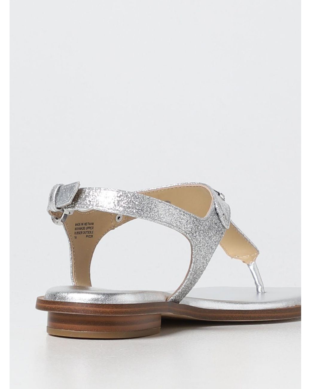Michael kors best sale white flat sandals
