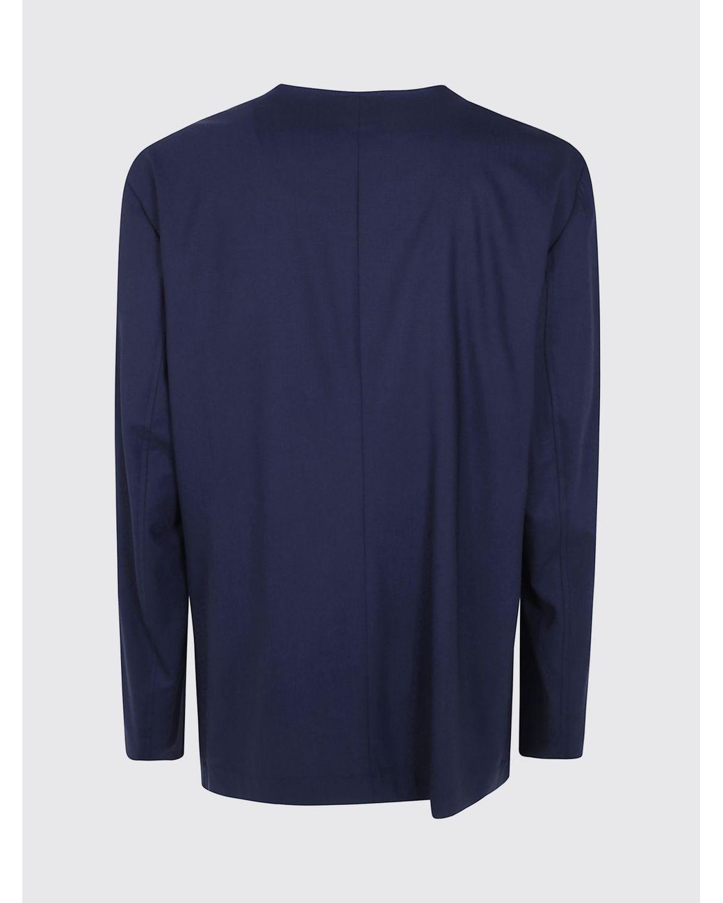 Emporio Armani Blue Double-Breasted Blazer for men