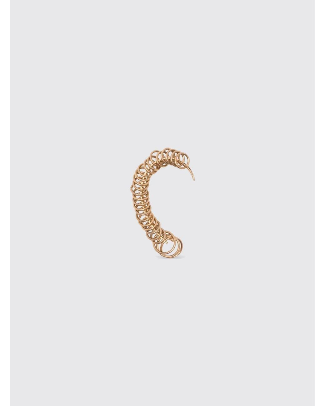 Panconesi White All-Around Chromed Brass Ear Cuff