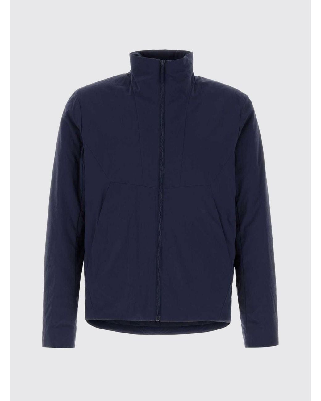 Veilance Blue Mionn High-Neck Stretch Nylon Windbreaker Jacket for men