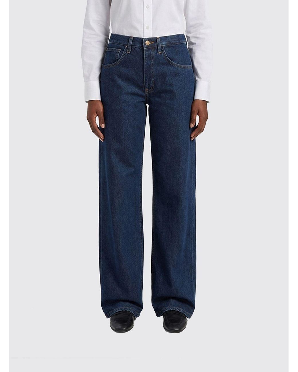 Dondup Blue Straight Denim Jeans