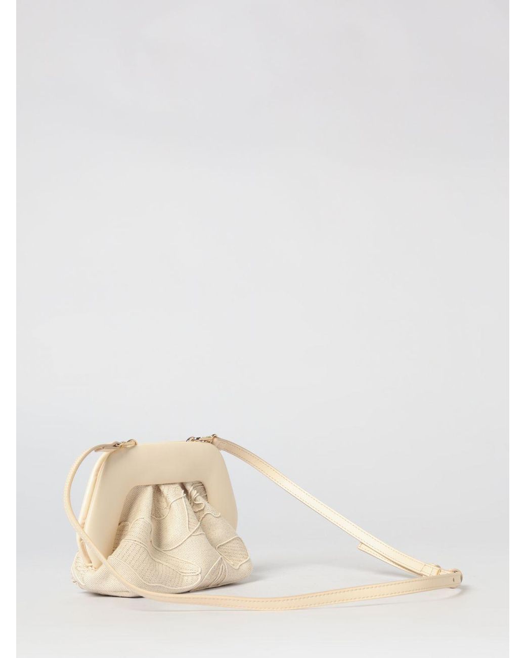 THEMOIRÈ Natural Themoir&Egrave Bios Canvas And Vegan Leather Clutch