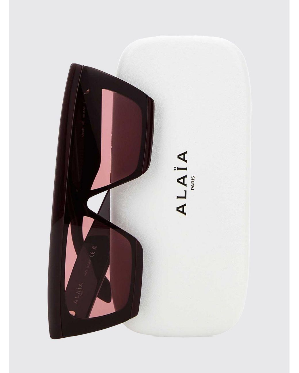 Alaïa White Cat-Eye Sunglasses