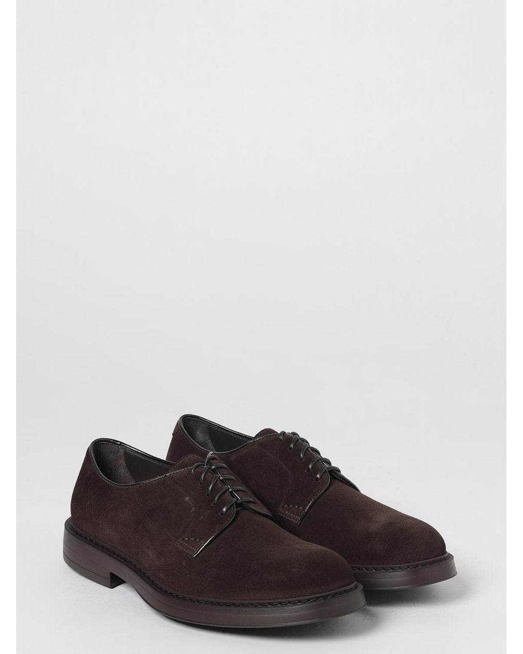 Doucal's White Brogue Shoes for men