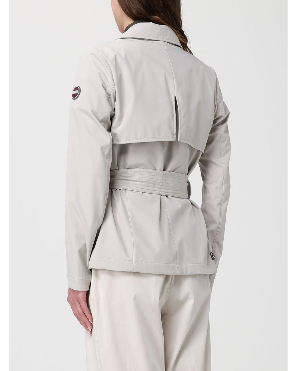 Gabardina Cruzada De Poliéster Colmar de color Gray