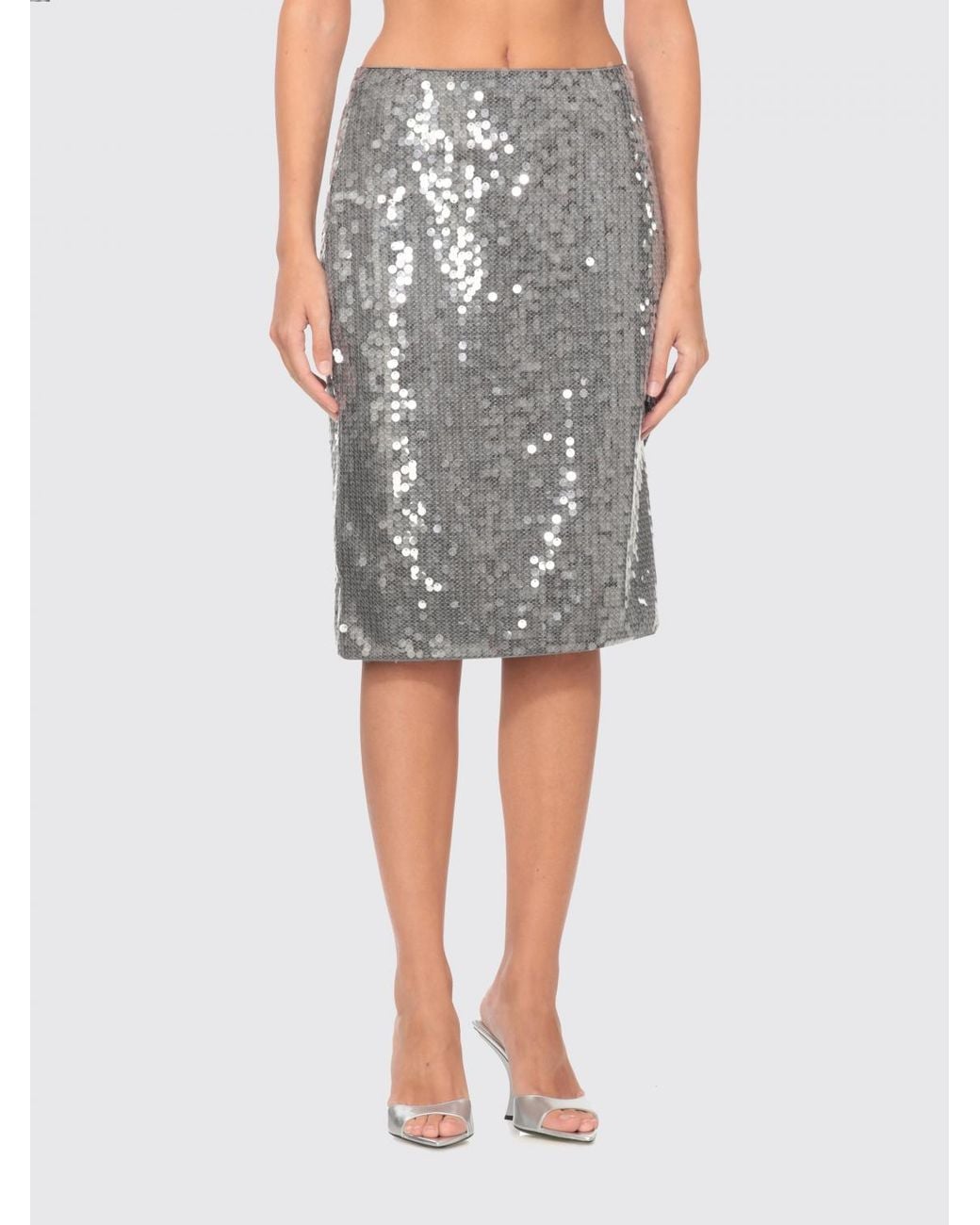 ROTATE BIRGER CHRISTENSEN Gray Skirt