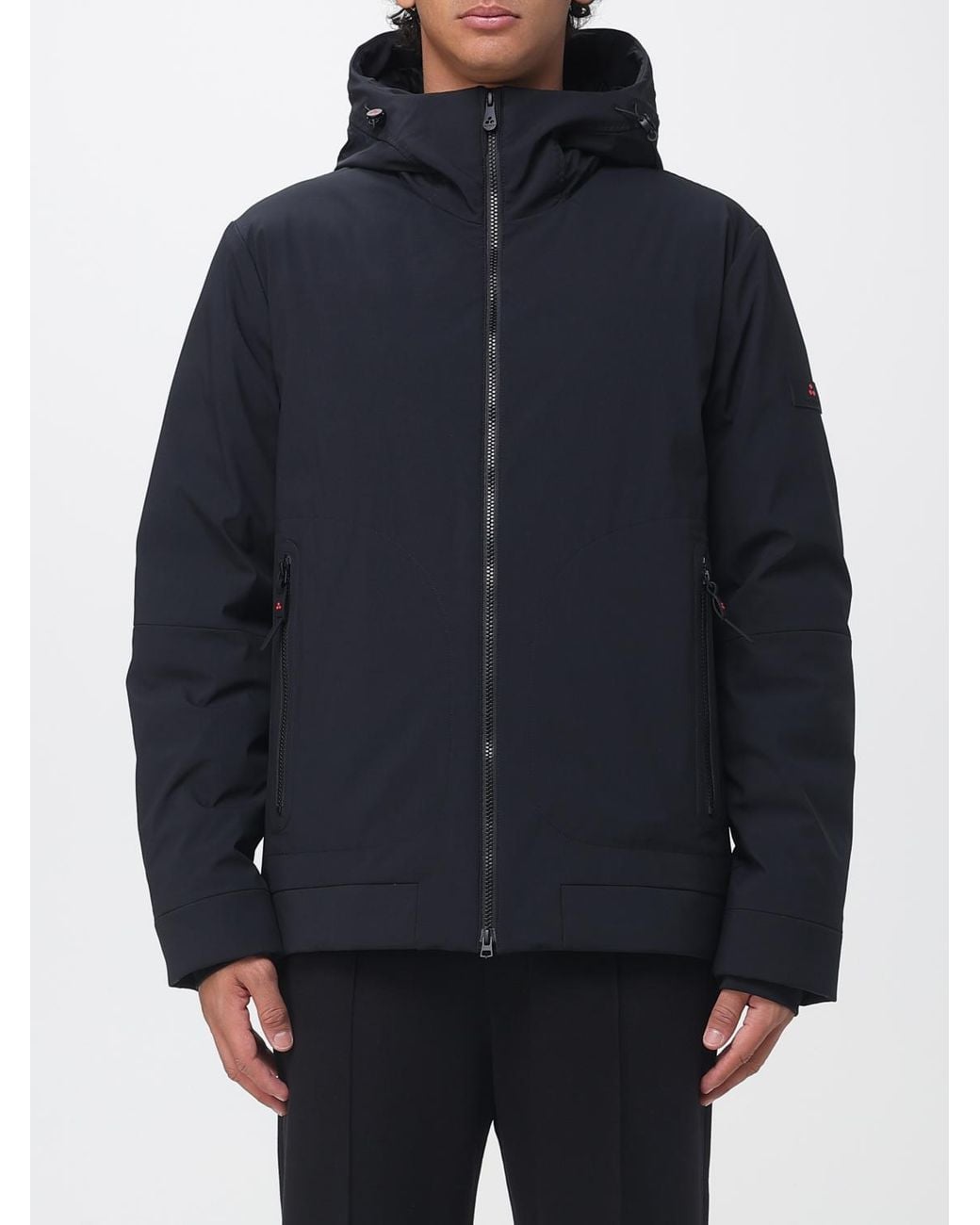 Peuterey Blue Loge Hooded Jacket With Primaloft Padding for men