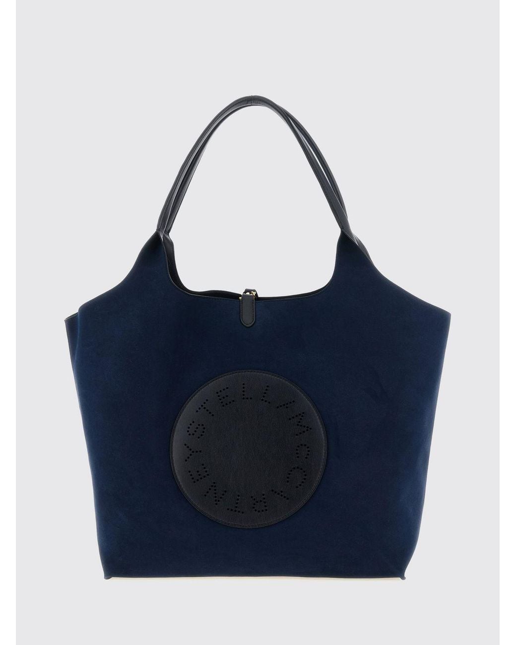 Stella McCartney Blue Alter Mat Tote Bag With Perforated Logo And Pouch