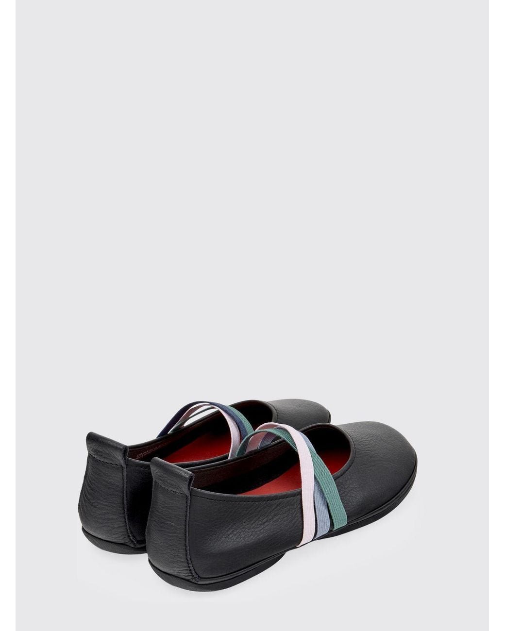 Camper White Twins Leather Ballerinas