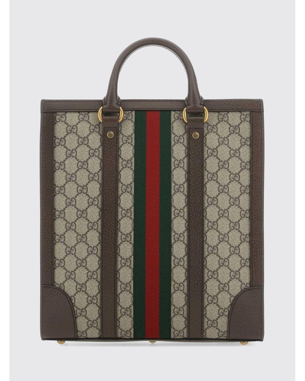 Gucci Multicolor Ophidia Gg Supreme Tote Bag With Web Stripe for men
