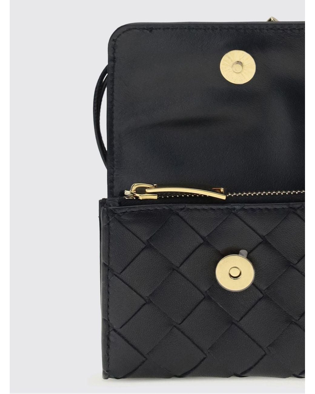 Bottega Veneta Black Geldbörse Damen