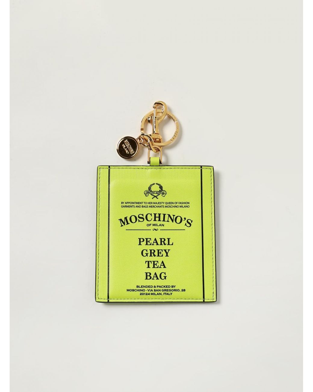 Moschino Couture Yellow Keyring for men