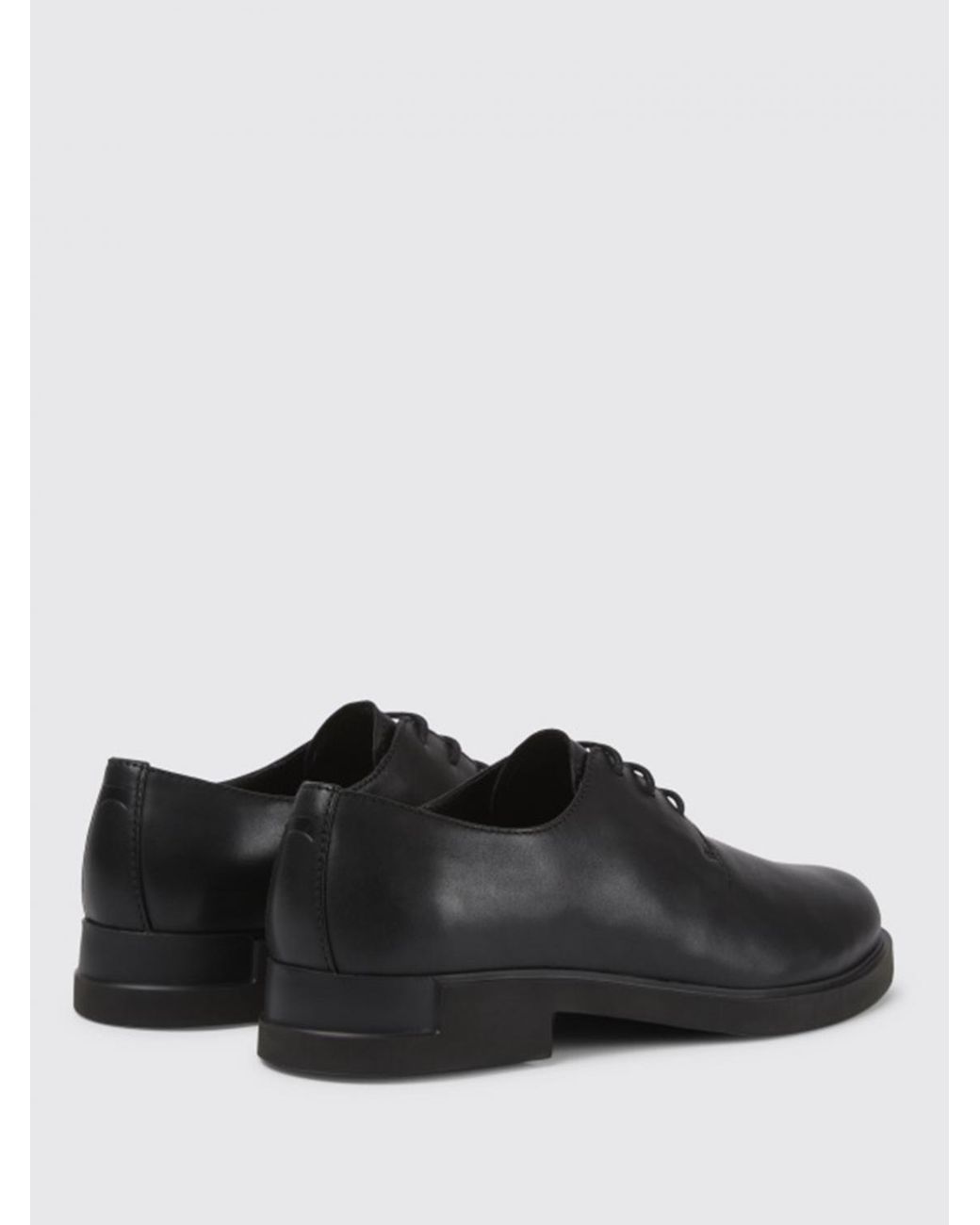 Camper Black Iman Derby Shoes In Leather