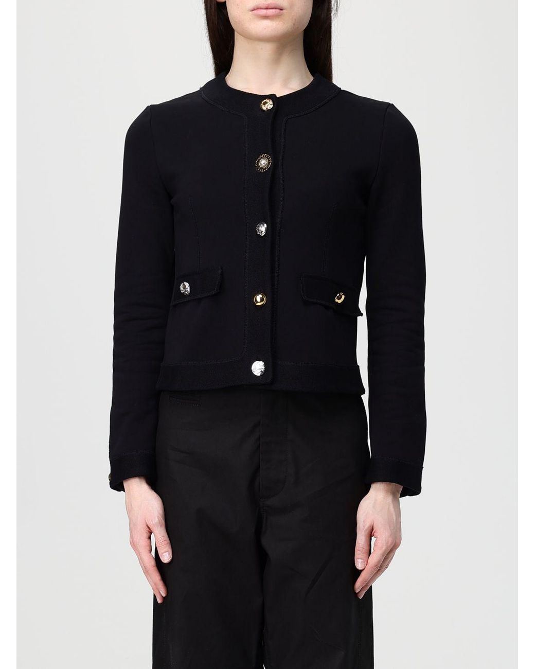 Moschino Couture Black Cotton Cardigan