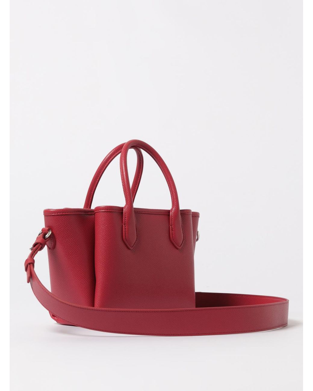Emporio Armani Pink Grained Faux Leather Shoulder Bag