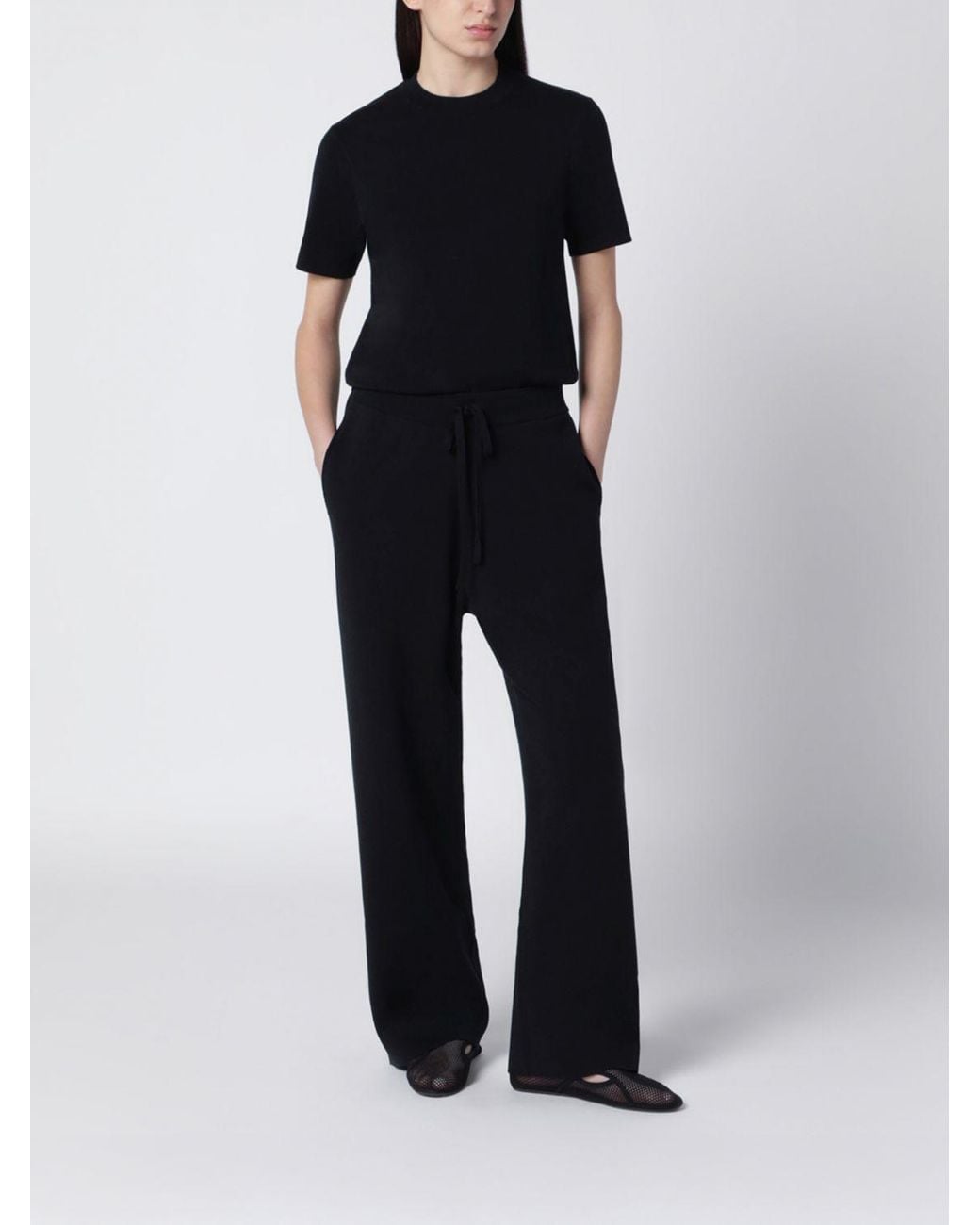 Entire studios Black Knit Trousers