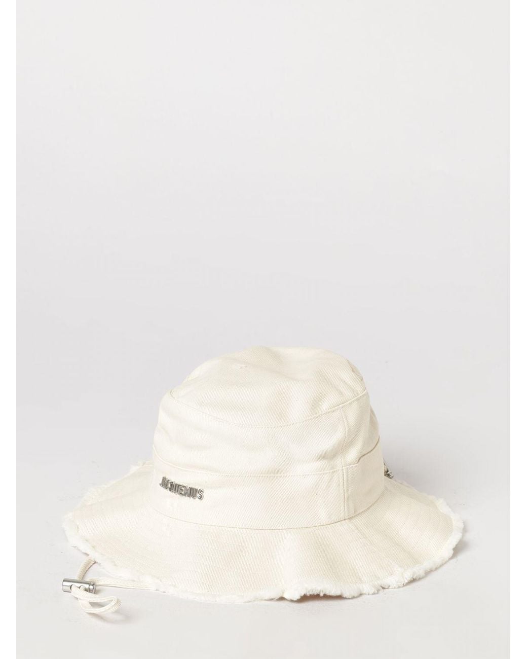 Jacquemus Natural Le Bob Artichaut Cotton Twill Bucket Hat