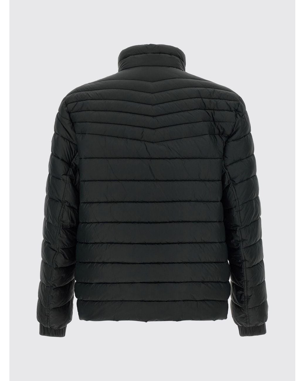 Boss Black Quilted Recycled Technical Fabric Short Puffer Jacket With High Neck for men