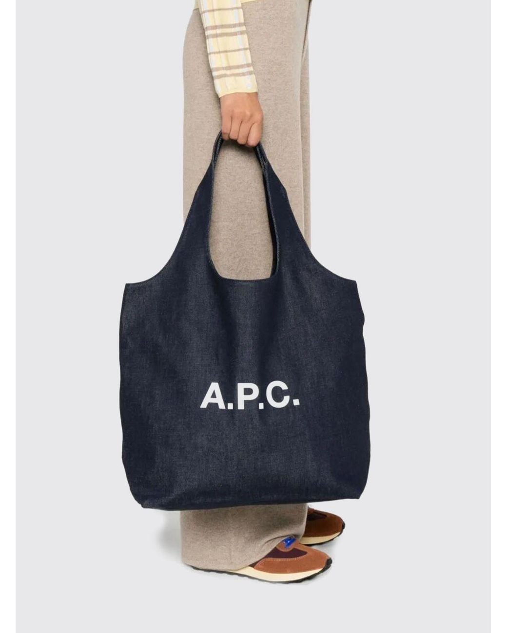 Borsa Ninon Tote di A.P.C. in Blue