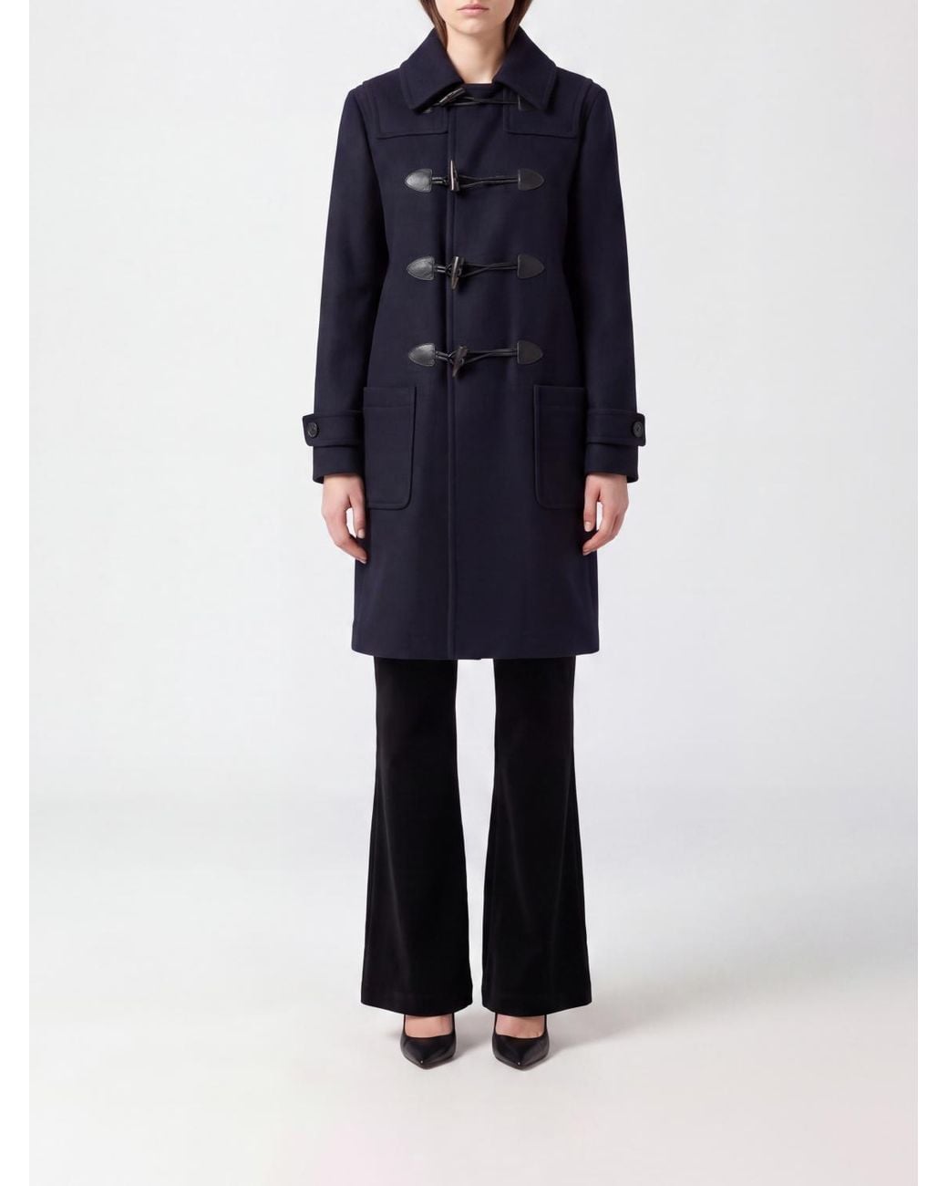 Polo Ralph Lauren Blue Single-Breasted Recycled Wool-Blend Coat With Toggles