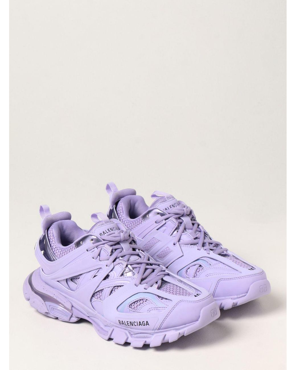 Balenciaga Track 2 Logodetailed Mesh And Rubber Trainers In Purple   ModeSens