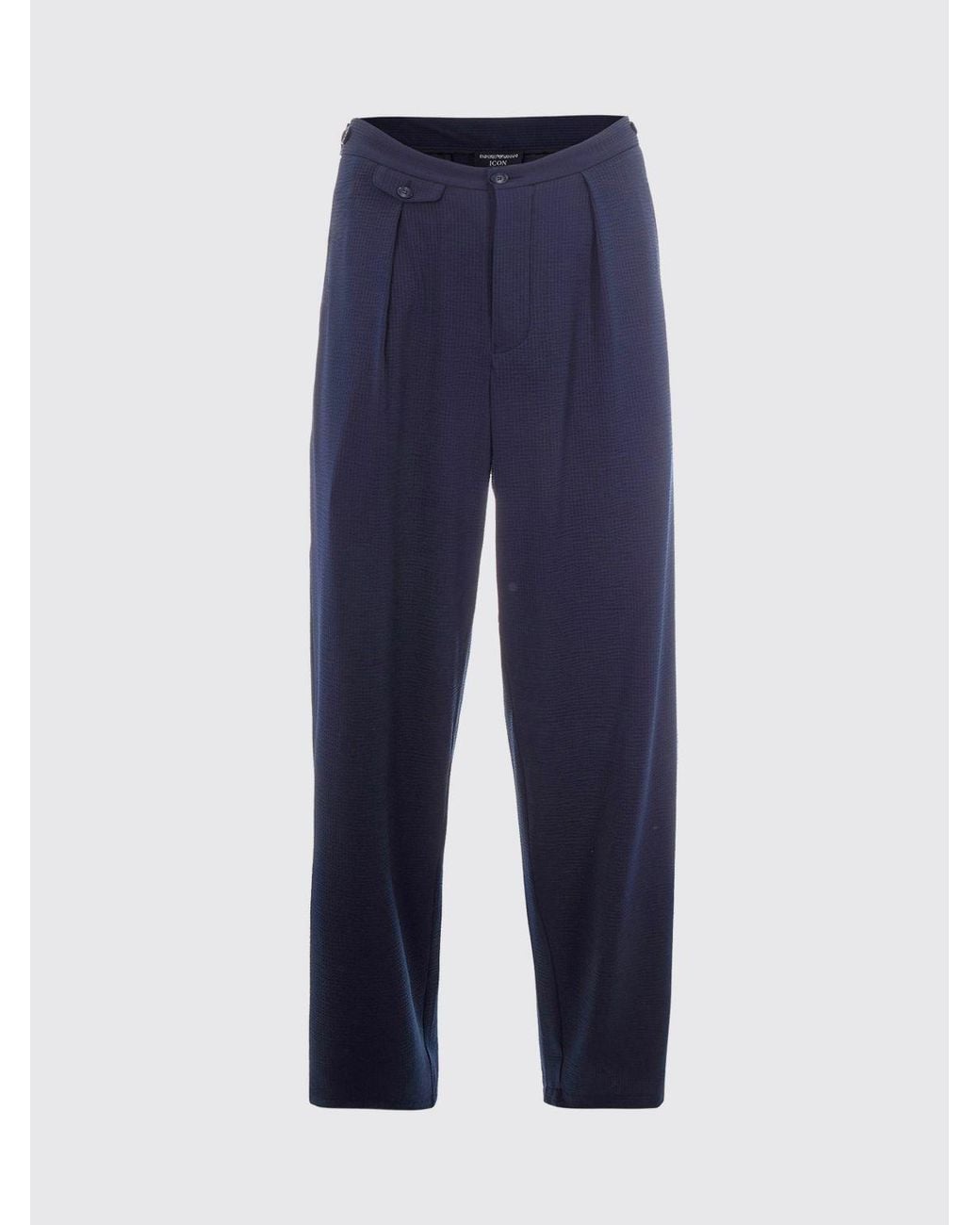 Emporio Armani Blue Jersey Trousers