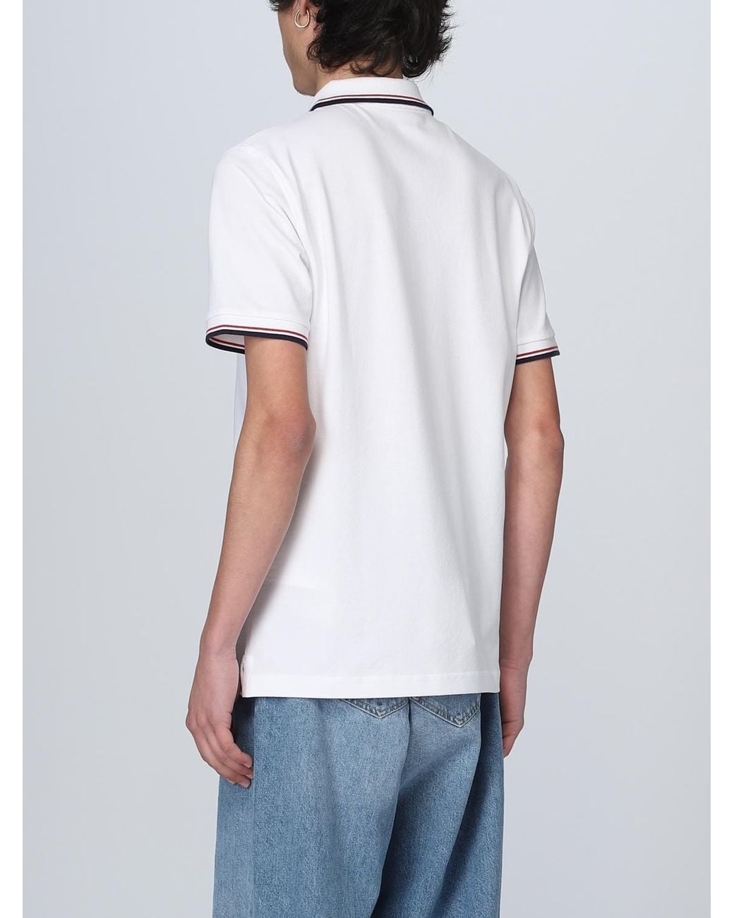 Polo Hombre Fay de hombre de color White