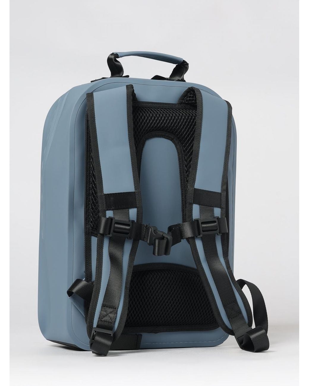 Rains Blue Deepwater Day Waterproof Backpack With Padded Shoulder Straps for men